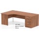 Rayleigh Panel End Desk with 800 Deep Pedestal Set